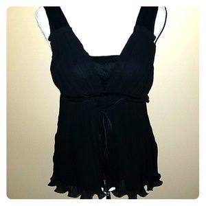 WHBM black lauered tank top